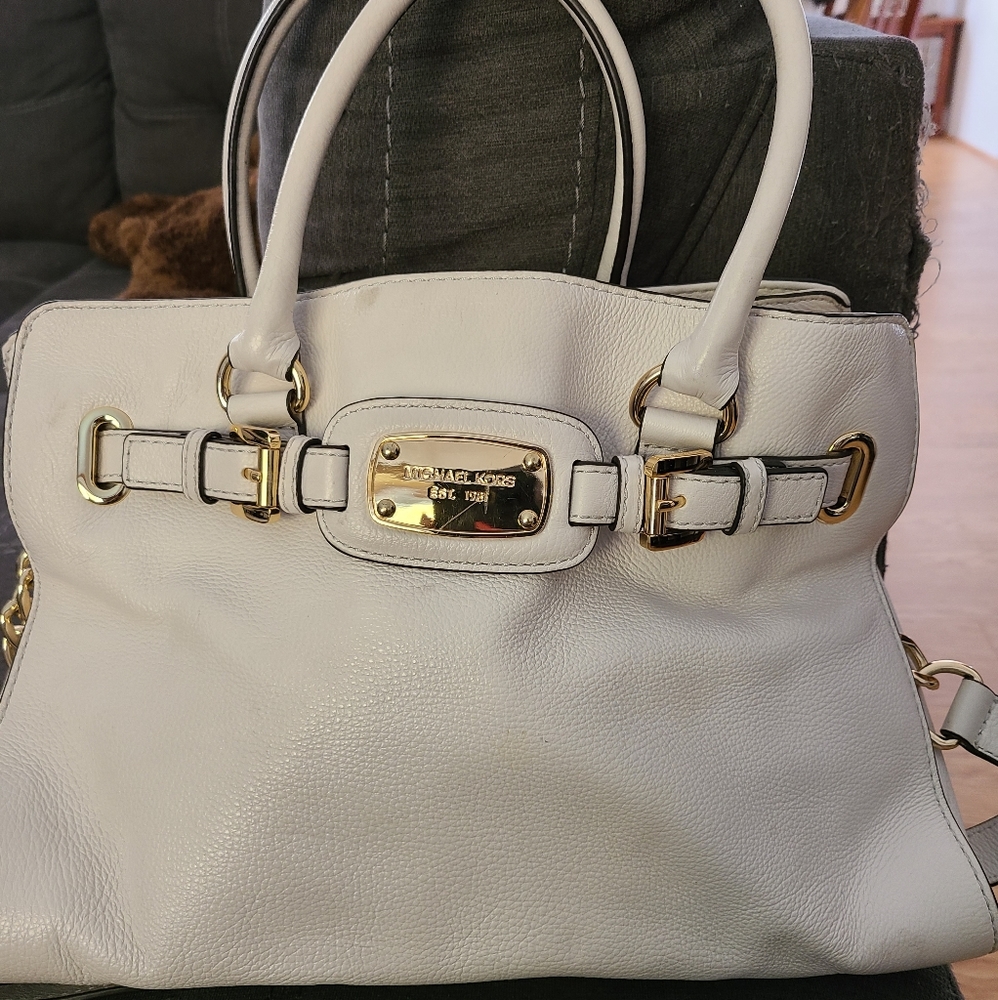Cream Michael Kors bag